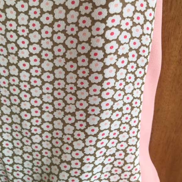 Eddie and Stine Girls 10 Dress Peach tan floral - Picture 4 of 11